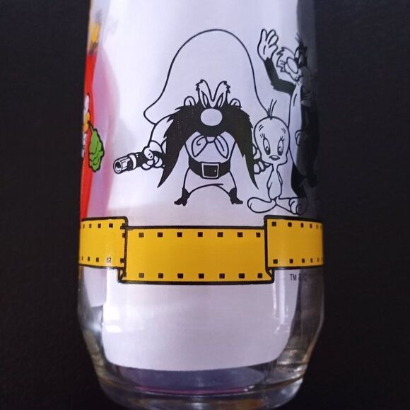 1990 Bugs Bunny Glass Happy Birthday 50th Anniversary Warner Bros Vintage 1990 - Picture 13 of 14